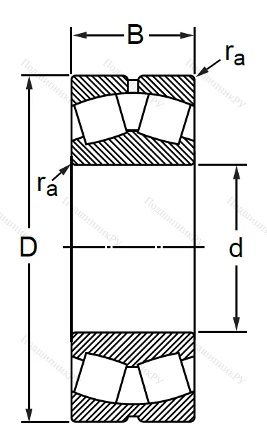 Сферический роликовый подшипник 53614 АН (22314 CCW 33)