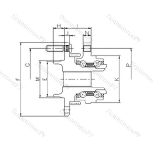 Подшипник шариковый радиально-упорный IJ 123061 от производителя  ILJIN