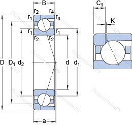 Подшипник 7021 CD/HCP 4AH 1 в Москве