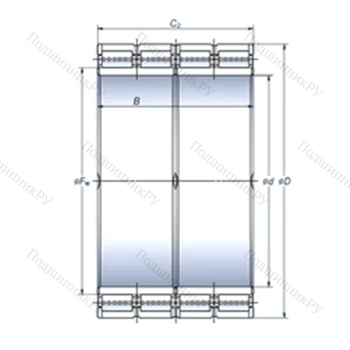 Подшипник роликовый радиальный STF 650RV 9212g