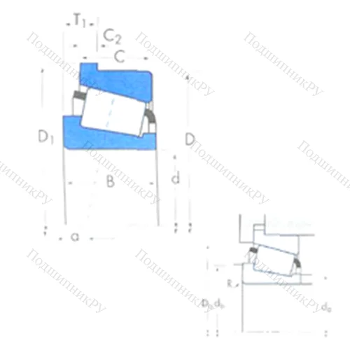 Подшипник роликовый радиально-упорный 68462/68712B от производителя  TIMKEN