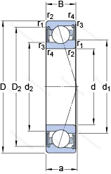 Подшипник S 71916 CE/P 4A в Москве