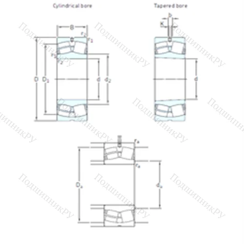 Подшипник роликовый радиальный самоцентрирующийся 22228CCK/W 33 от производителя  SKF
