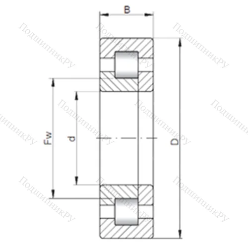 Подшипник роликовый радиальный NUP 322 E от производителя  CX