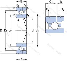 Подшипник 7013 ACB/P 4AL