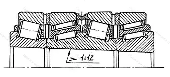 Модификация подшипника 6-577768ХМ размер 340x520x398,5 от производителя  ГПЗ-9