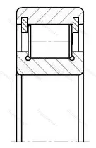 Подшипник  102306 (NCL 306) размер 30x72x19
