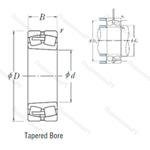 Подшипник роликовый радиальный самоцентрирующийся 24080CAK 30E 4