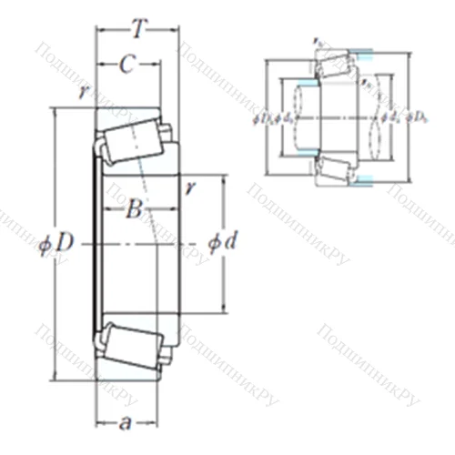 Подшипник роликовый радиальный L 853049/L 853010 от производителя  NSK