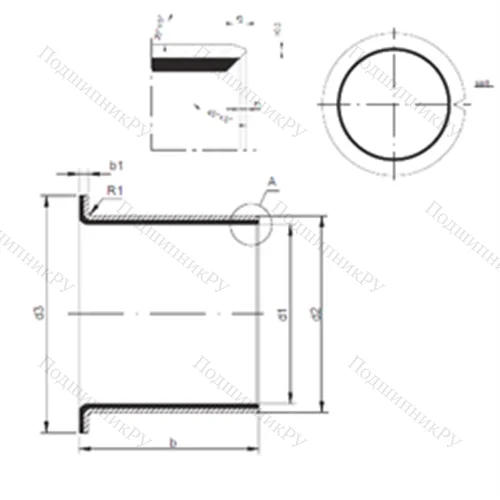 Подшипник скольжения TUF 1 10.090 от производителя  CX