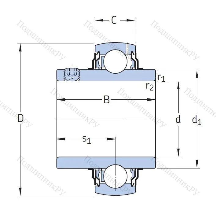 Корпусный подшипник YAR 206-104-2F 1SOYZMHZ63 в Москве
