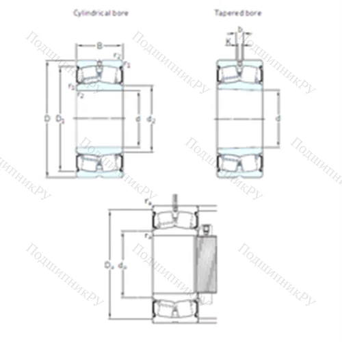 Подшипник роликовый радиальный самоцентрирующийся BS 2-2219-2CS 5K/VT 143 от производителя  SKF
