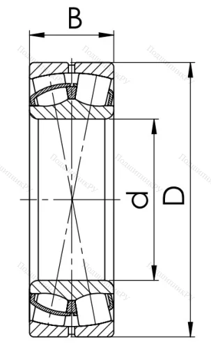 Сферический роликовый подшипник 53608 АН (22308 CW 33) в Москве