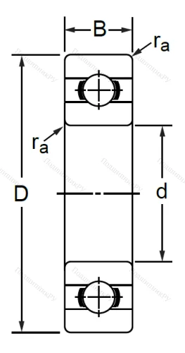 Дюймовый шариковый подшипник RLS 9 (LJ 1.1/8) в Москве