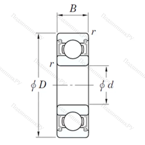 Подшипник шариковый радиальный SE 6007 ZZSTPRZ