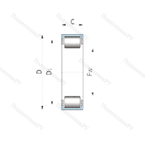 Подшипник роликовый радиальный 712036400