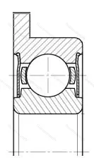 Подшипник  3880094 размер 4x11x4