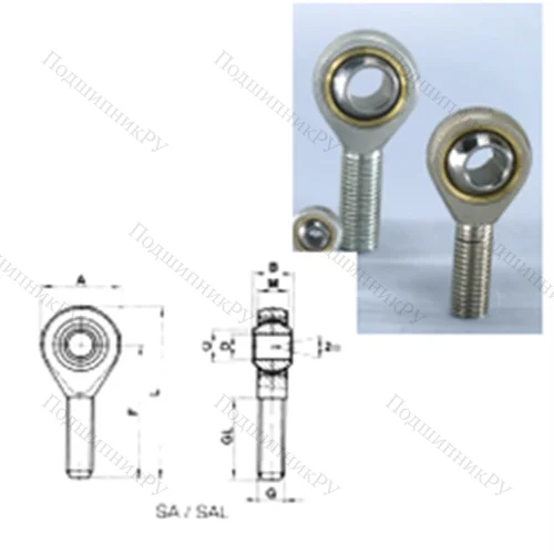 Подшипник скольжения сферический SAL 05T/K от производителя  CRAFT