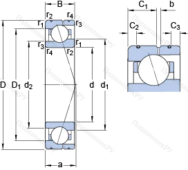 Подшипник 71912 ACE/HCP 4AL