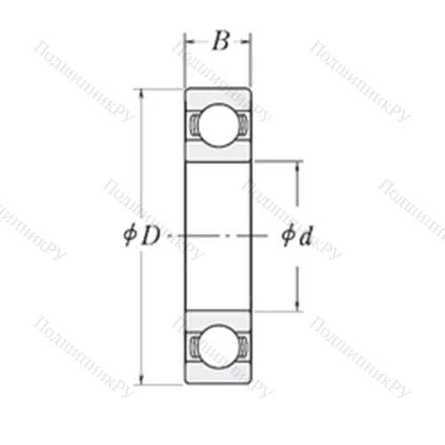 Подшипник шариковый радиальный LJ 4