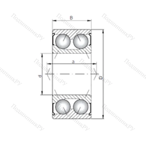 Подшипник шариковый радиально-упорный 30/7 ZZ от производителя  CX