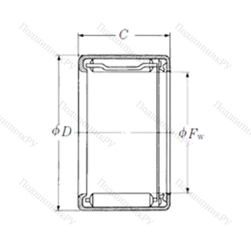 Подшипник игольчатый радиальный FJT-4522