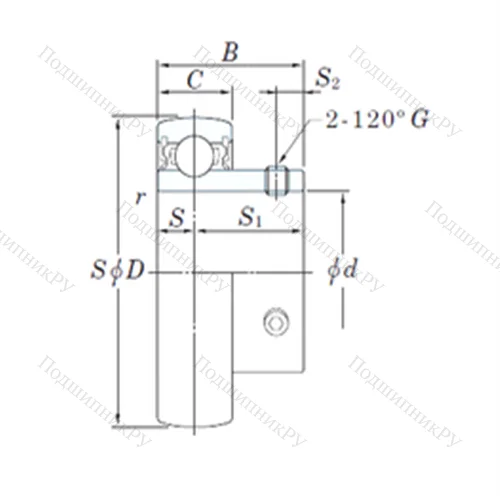 Подшипник шариковый радиальный SB 207-20 от производителя  KOYO