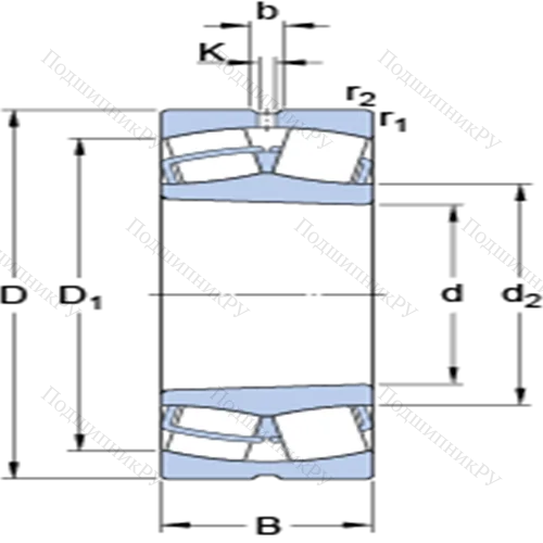 Сферические роликоподшипники с цилиндрическими и коническими отверстиями 23060 CCK/W 33 от производителя  SKF Сферические роликоподшипники с цилиндрическими и коническими отверстиями 23060 CCK/W 33 от производителя  SKF