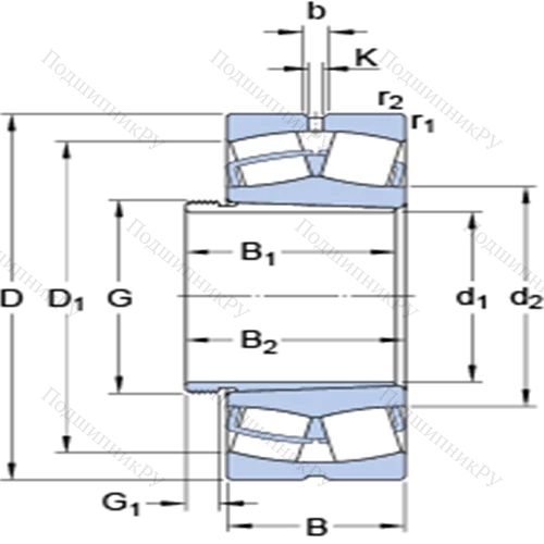Сферические роликоподшипники на стяжной втулке 24124 CCK 30/W 33 + AH 24124 от производителя  SKF Сферические роликоподшипники на стяжной втулке 24124 CCK 30/W 33 + AH 24124 от производителя  SKF