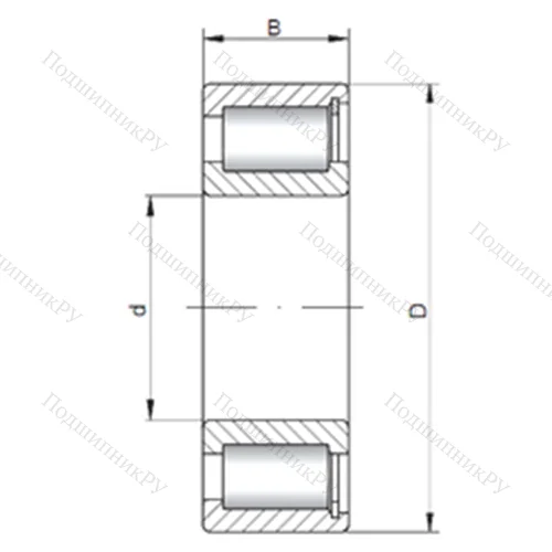 Подшипник роликовый радиальный NCF 1884 V от производителя  CX
