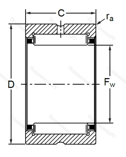 Подшипник RNA 4901 (4254901 K ГОСТ) в Москве