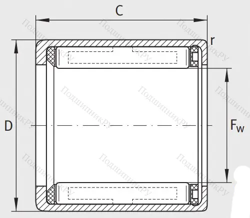 Подшипник обгонной муфты обгонная муфта HF 2520 L 564