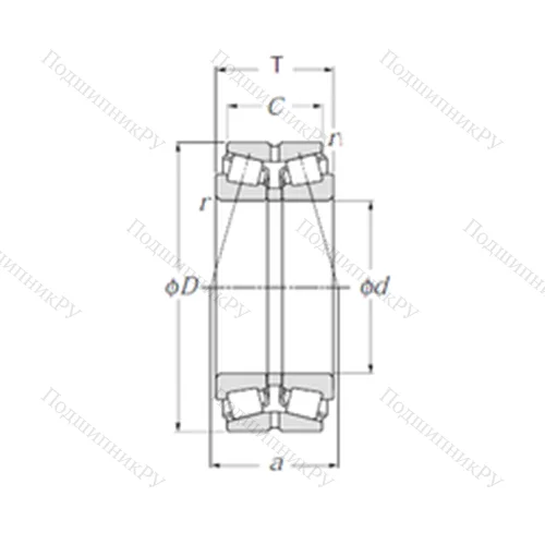 Подшипник роликовый радиально-упорный 430226XU