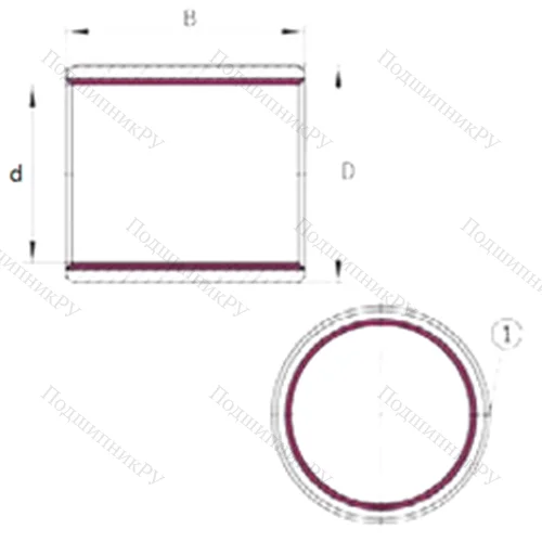 Подшипник скольжения EGB 2225-E 40 от производителя  INA Подшипник скольжения EGB 2225-E 40 от производителя  INA