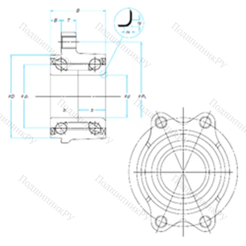 Подшипник роликовый радиально-упорный ZA-43BWK 03D-Y-2CA-01