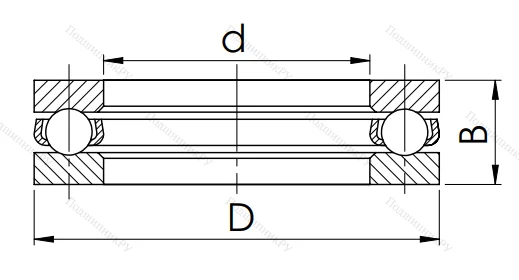 Упорный шариковый подшипник 8124 (51124) в Москве