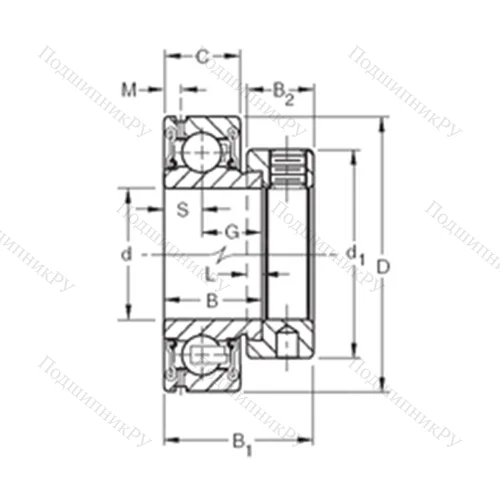 Подшипник шариковый радиальный GRA 010RR