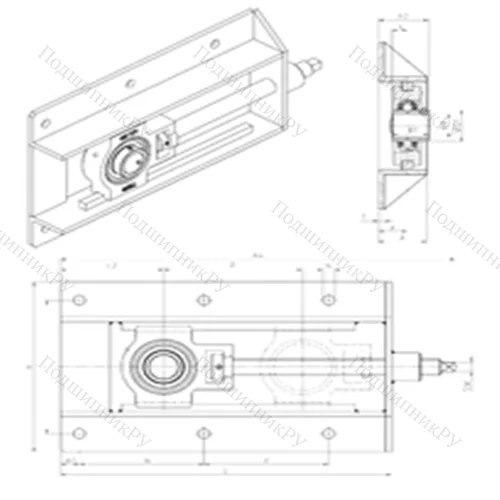 Подшипниковый узел шариковый радиальный UCT 208+WB от производителя  SNR