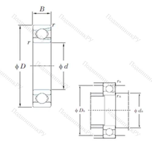 Подшипник шариковый радиальный M 6319 от производителя  KOYO