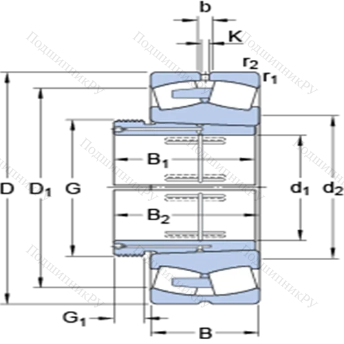 Сферические роликоподшипники на стяжной втулке 24184 ECAK 30/W 33 + AOH 24184
