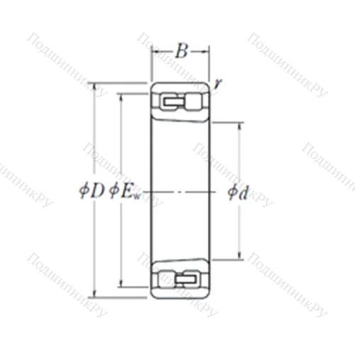 Подшипник роликовый радиальный NN 3009 K
