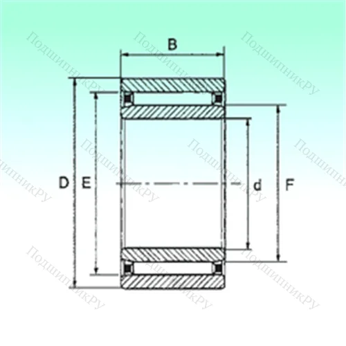 Подшипник игольчатый радиальный NAO 12x28x12 от производителя  NBS