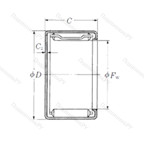 Подшипник игольчатый радиальный MFJ-810 от производителя  NSK Подшипник игольчатый радиальный MFJ-810 от производителя  NSK