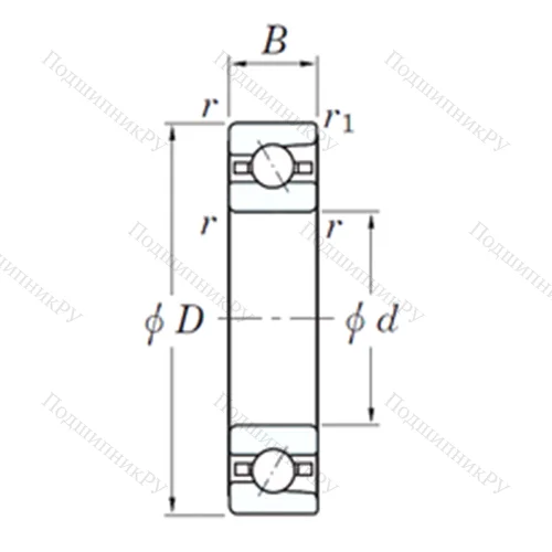 Подшипник шариковый радиально-упорный 3NC HAR 919C FT