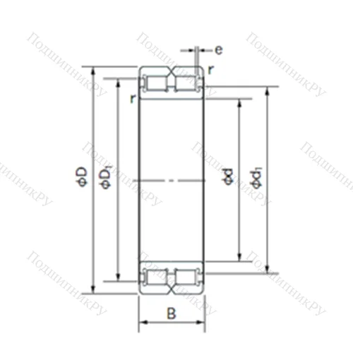 Подшипник роликовый радиальный RC 4924