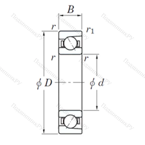 Подшипник шариковый радиально-упорный 3NC 7205 FT