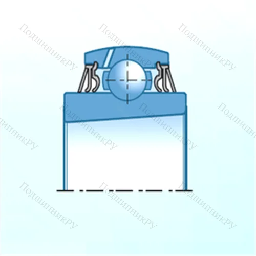 Подшипник шариковый радиальный UK 218D 1