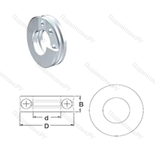 Подшипник шариковый упорный S 51105 от производителя  ZEN
