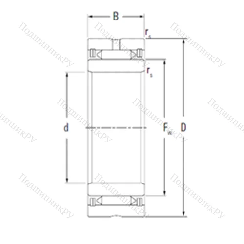 Подшипник игольчатый радиальный NA 3115 от производителя  KOYO Подшипник игольчатый радиальный NA 3115 от производителя  KOYO