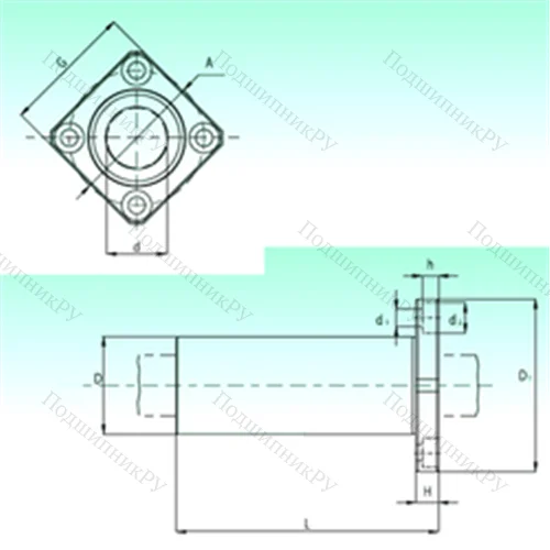 Подшипник шариковый линейный KBKL 12-PP от производителя  NBS